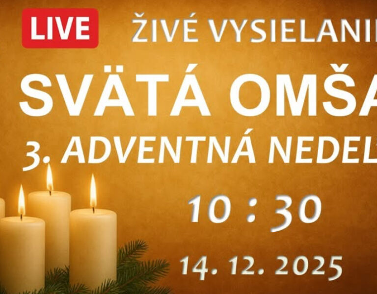 NAŽIVO │ 2. NEDEĽA PO NARODENÍ PÁNA │ 4. 1. 2026 │10:30 │SVÄTÁ OMŠA │PRIAMY PRENOS │LIVE