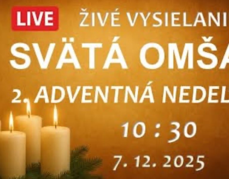 NAŽIVO │ NEDEĽA KRST PÁNA │ Svätá omša │ 11. 1. 2026 │ 10:30 │ LIVE